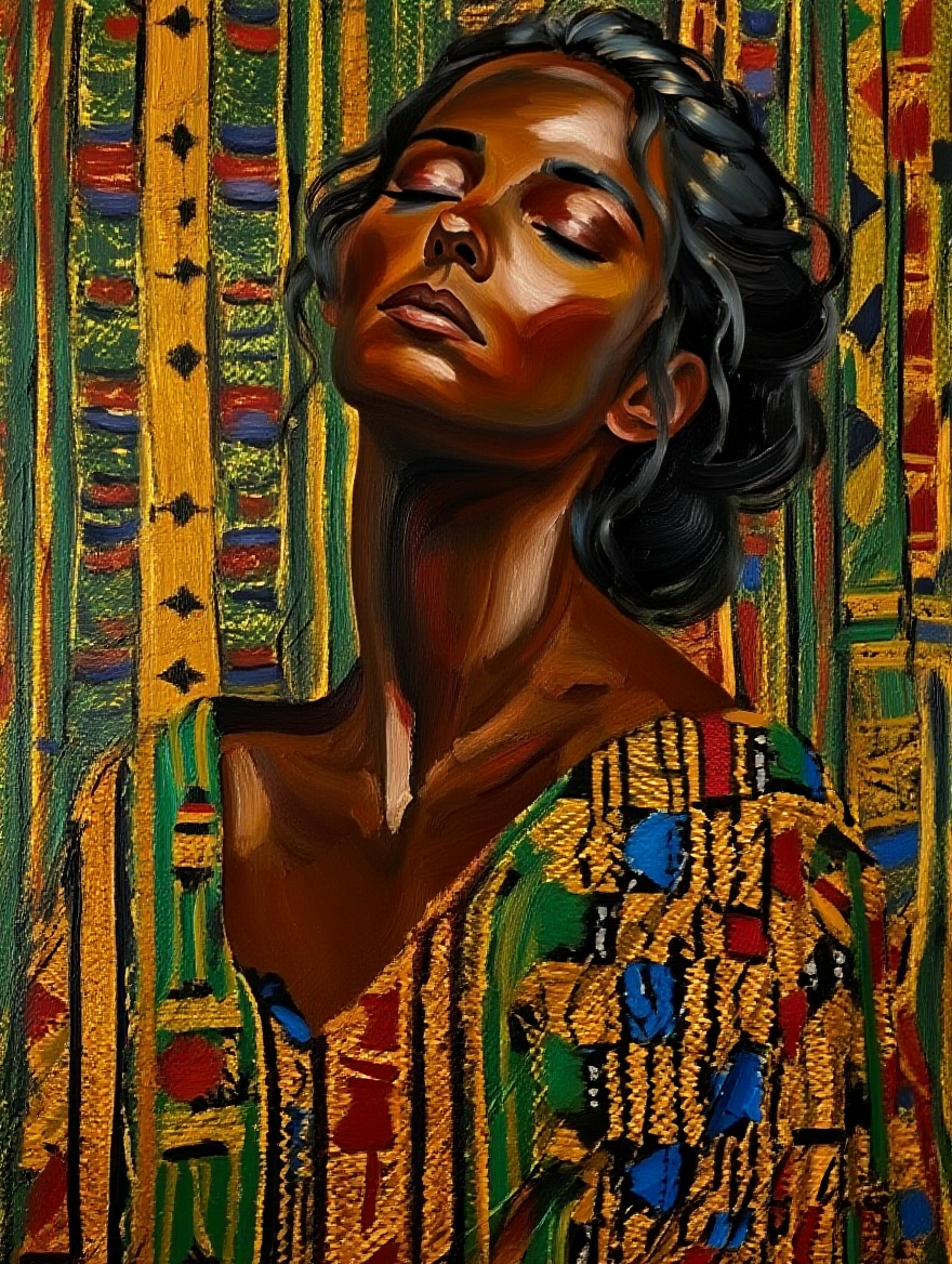 Elegant Portrait Canvas Print - MITUGONI ART Elegant Collection