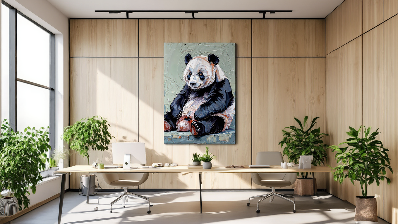 Premium Giclée Art Print (Paper or Canvas) - Panda Oil