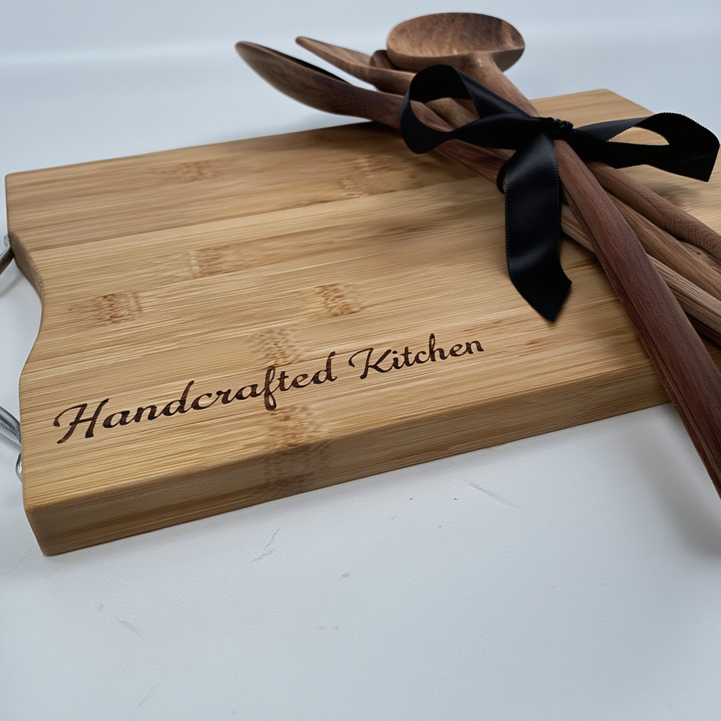 Handcrafted Kitchen - Premium Bamboo Cutting Board