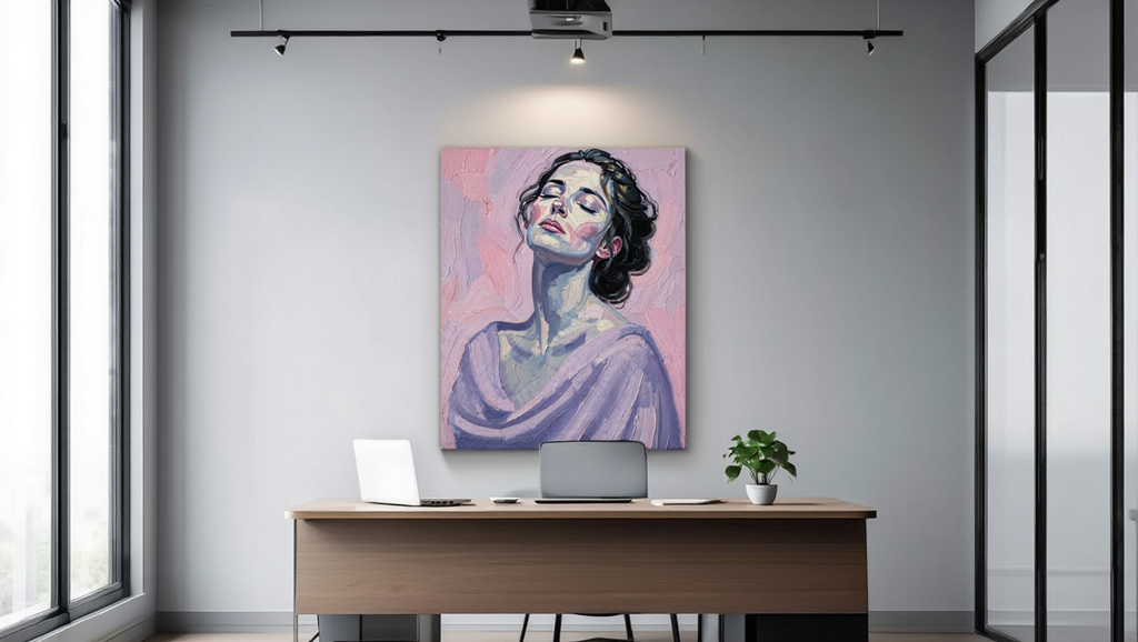 Ethereal Grace Portrait - Premium Canvas Art Print