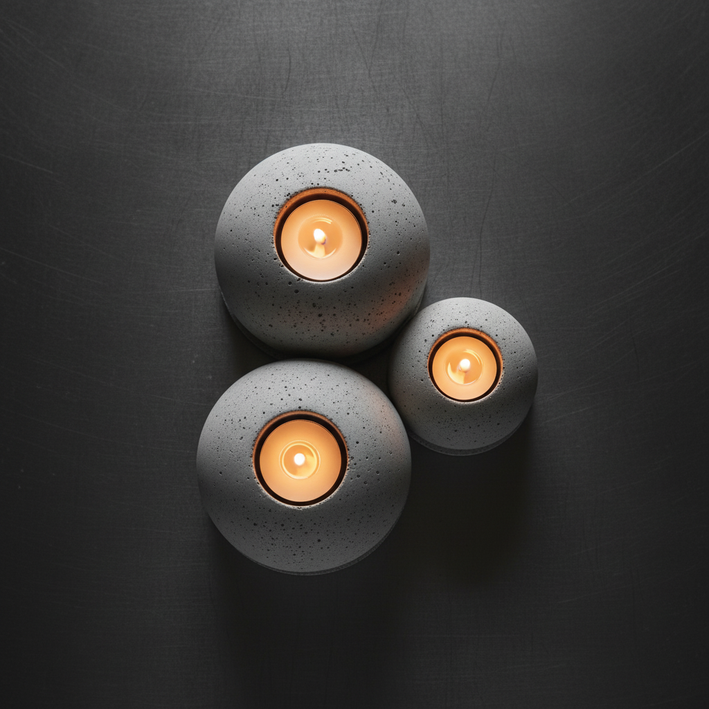 The Concrete Orb Trio – High Performance Polymer Concrete