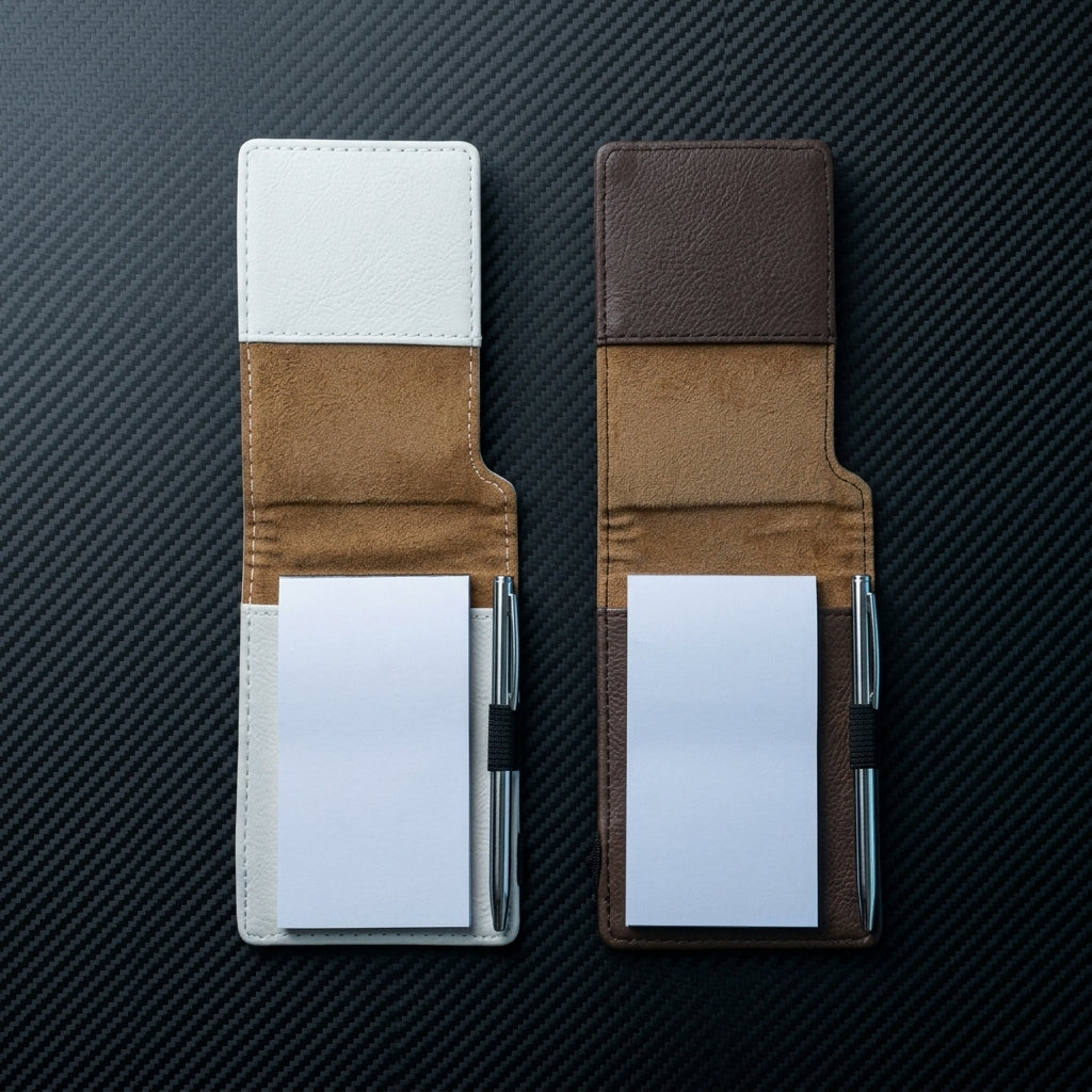 White notebook butterfly design 