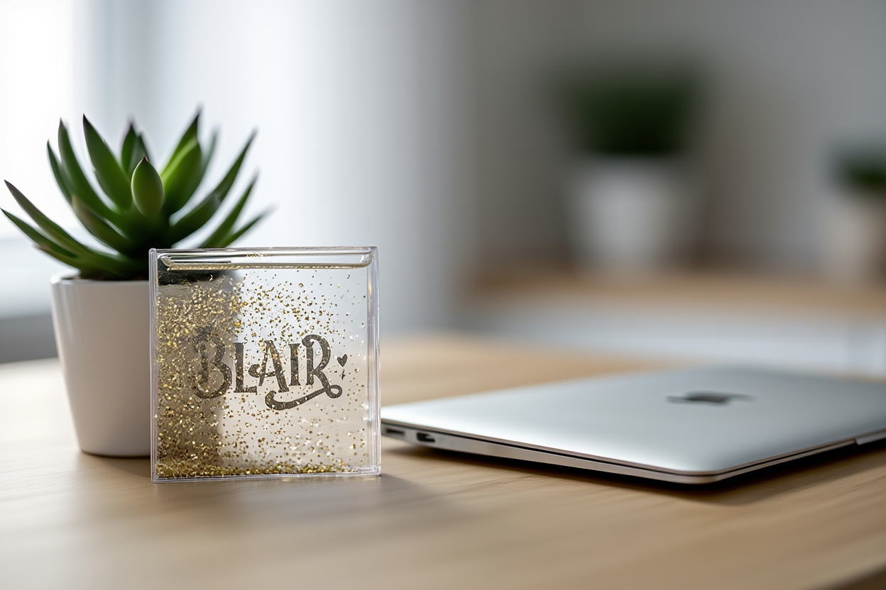 Custom Glitter Name Frame