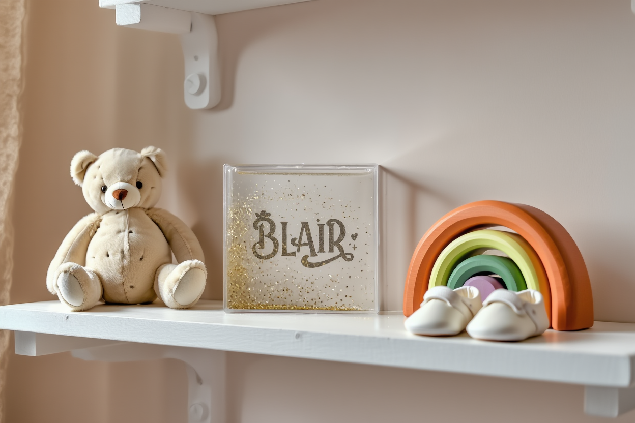 Custom Glitter Name Frame