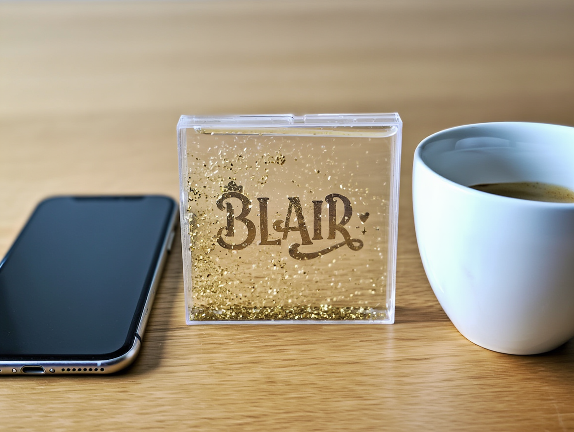 Custom Glitter Name Frame