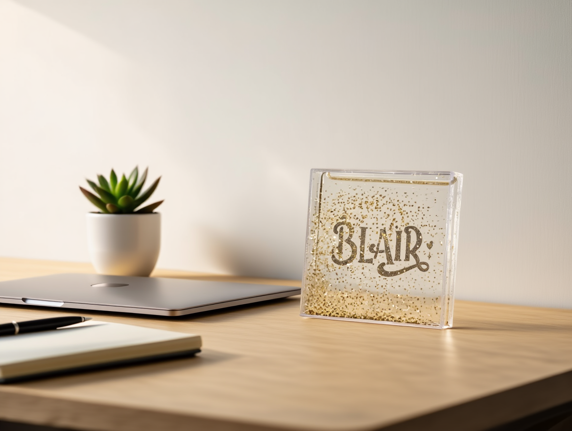 Custom Glitter Name Frame