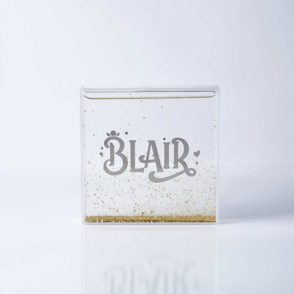 Custom Glitter Name Frame